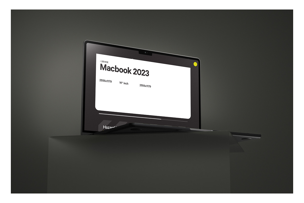 Macbook 2023 Mockup, a Mac Mockup by HAZARD MOCKUPS (Photo 6 of 8)