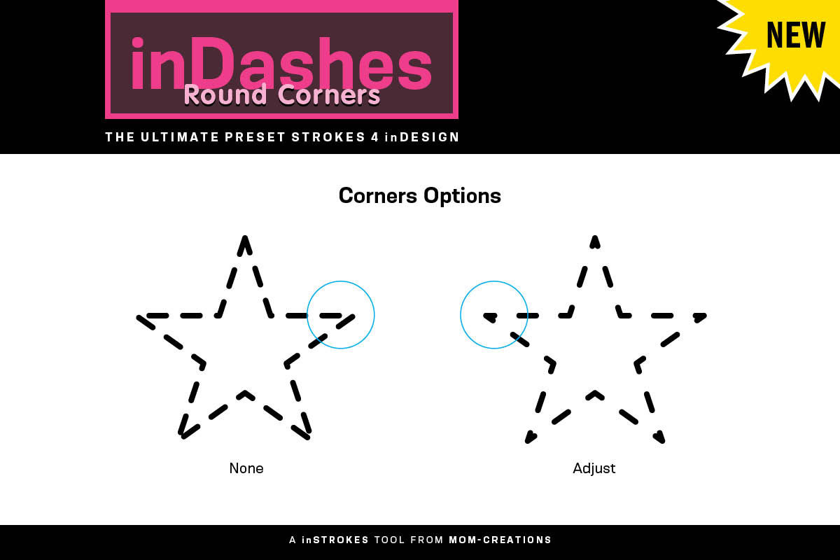 inDashes Round - Strokes 4 inDesign preview 4
