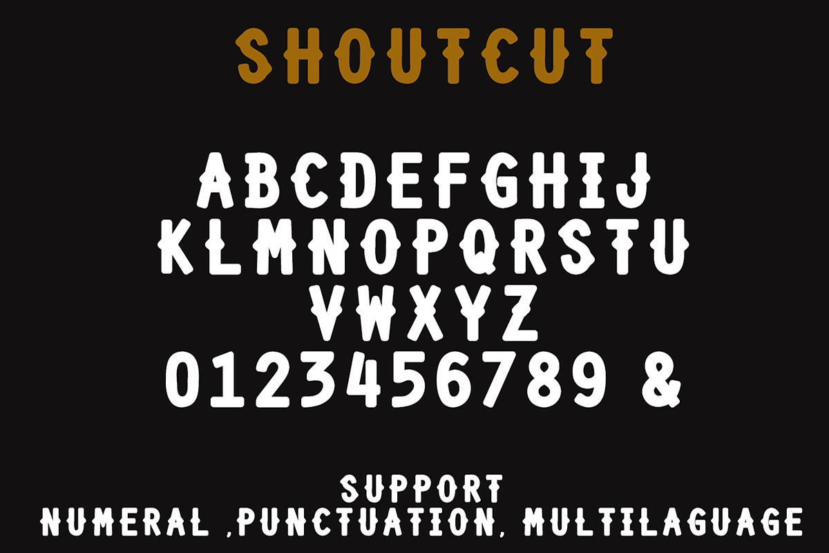Shourtcut Vintage Bundle Font preview 4