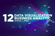 Data visualization set 11, a Technology Illustration by MaximGertsen (Thumbnail 1 of 6)