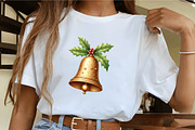 Christmas Bell with Holly Clipar, an Illustration by CrexoraLab (Thumbnail 4 of 5)