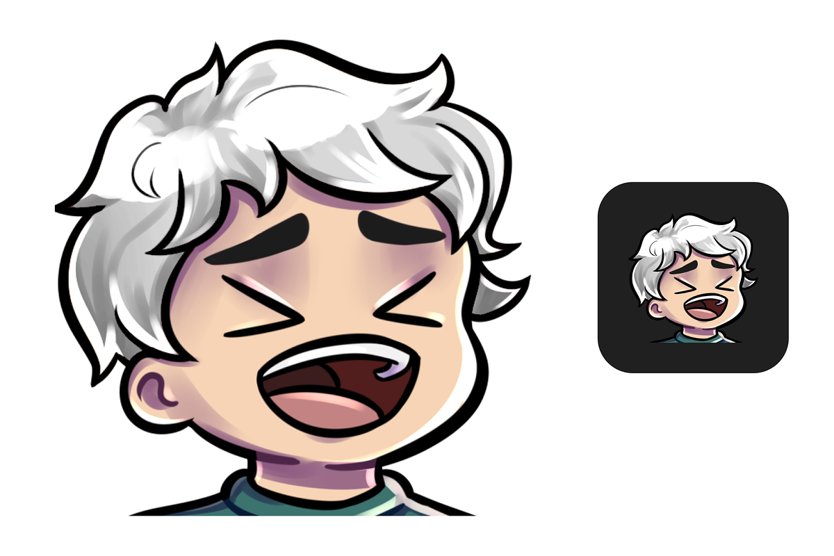 12 Blonde Hair Chibi Boy Emotes, an Illustration by Custom Fonts & Patterns (Photo 6 of 12)