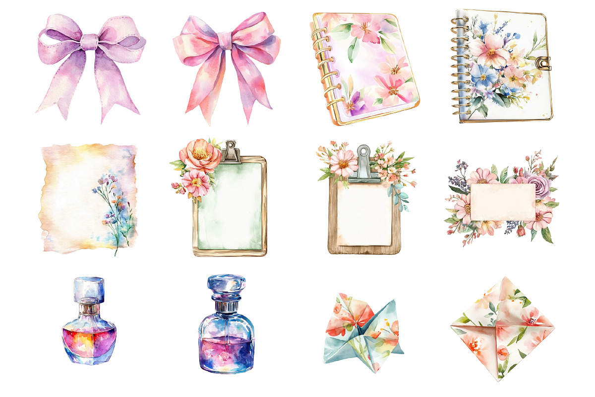Pretty Stationery Clipart, an Illustration by Design Market (Photo 3 of 3)