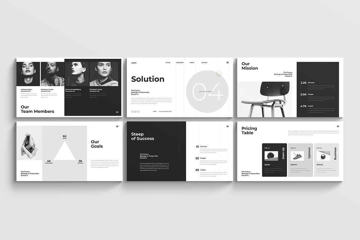 Minimal Creative Presentation Design, a Presentation Template by ArtisanaAura (Photo 9 of 11)