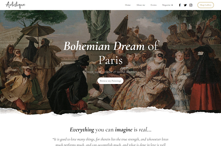Artistique - HTML Template