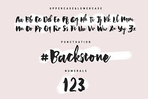 Backstone - A Handwritten Script Fon