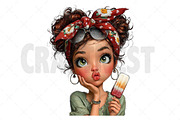 Whimsical Summer Girl Clipart, an Illustration by Craft Nest (Thumbnail 10 of 12)