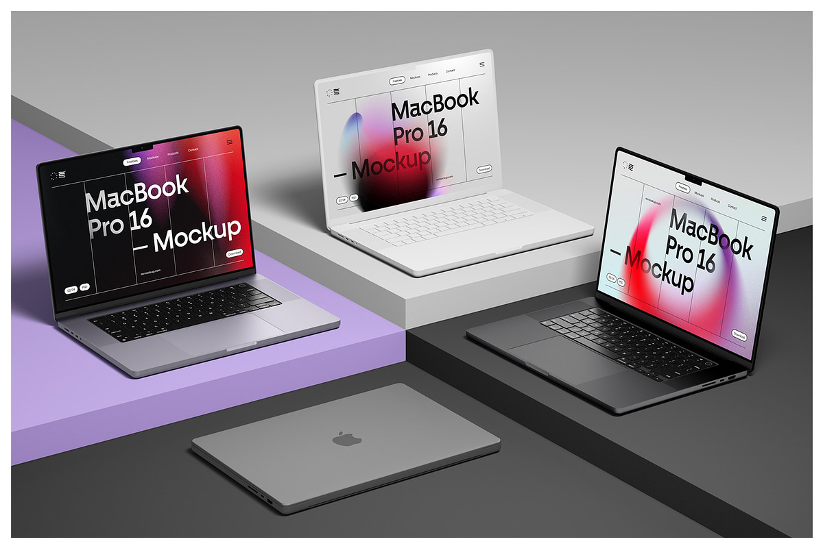 MacBook Pro 16 Mockups + Clay Style, a Mac Mockup by Mr.Mockup™ (Photo 13 of 15)