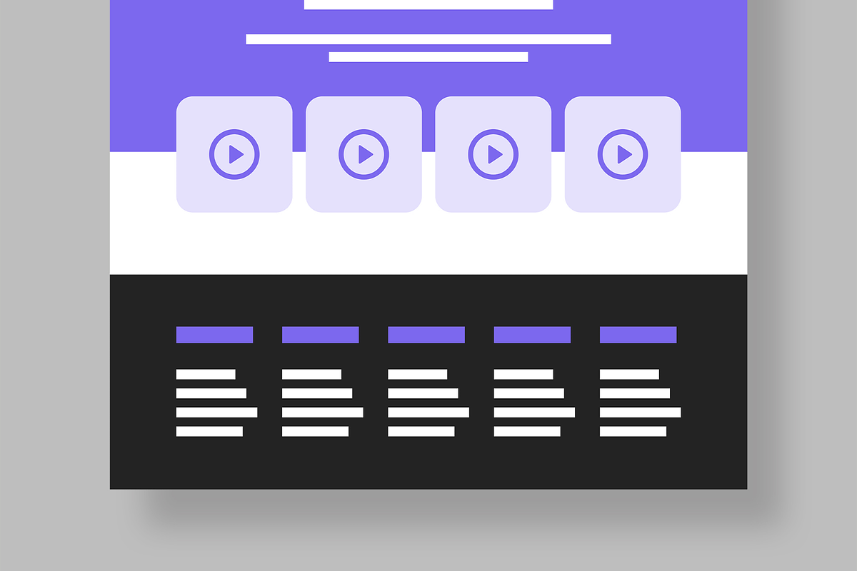 Responsive Landing Page Wireframe, a Wireframe Template by MightyDesign (Photo 7 of 9)
