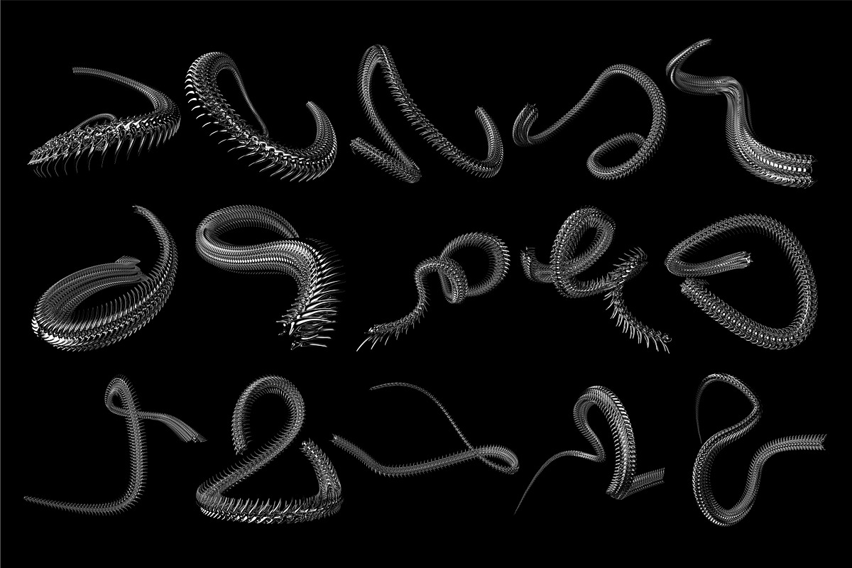 ABSTRACT CHROME 3D SHAPES WITH SPIKE, an Object Graphic by BonkiStudio (Photo 11 of 13)