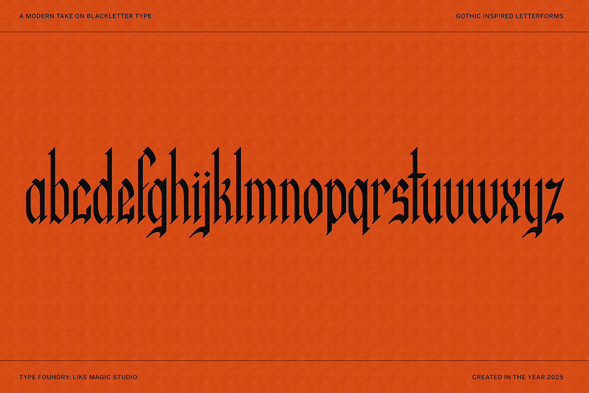Dark Mother, a Blackletter Font by Like Magic Studio (Photo 3 of 9)