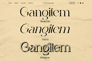 Gangitem - Serif Font