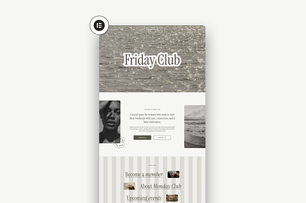 Friday Club Wordpress Template, a WordPress Template by The Cherie Studio