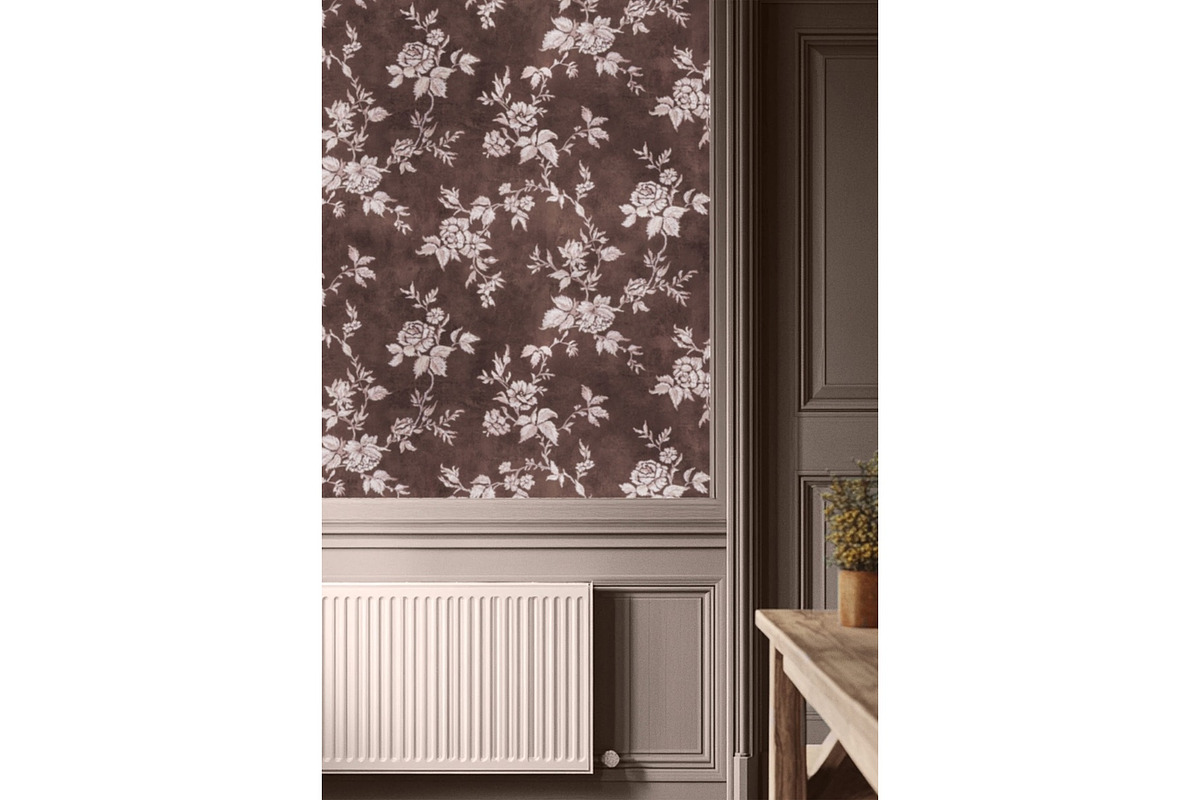 Chocolate Velvet Rose Garden Pattern, a Pattern Graphic by MouseGrey (Photo 3 of 11)