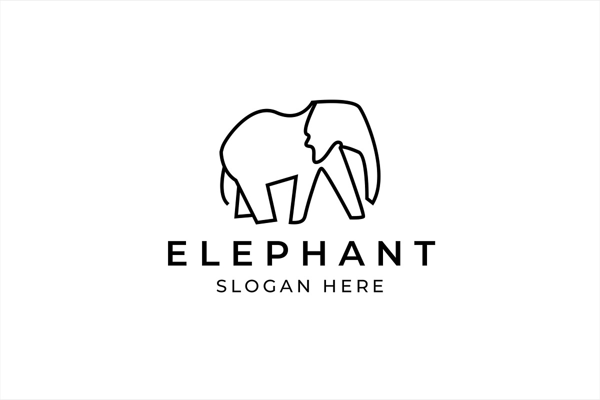 Elephant Logo Minimal Design, a Branding & Logo Template by M9 Design (Photo 3 of 6)