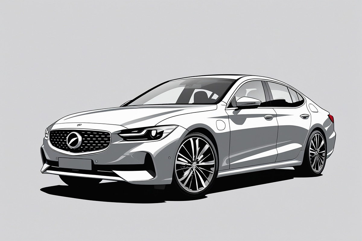 Modern Sports Sedan Vector Set, an Illustration by Gfx_Store (Photo 5 of 8)