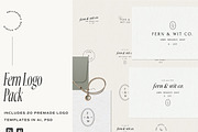 Fern Minimal Logo Pack, a Branding & Logo Template by HelloKarla (Thumbnail 1 of 9)
