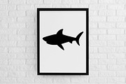 Shark Silhouette SVG, an Animal Illustration by newminddesign (Thumbnail 2 of 3)