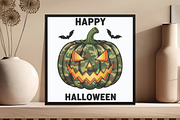 Camo Pumpkin Halloween Sublimation, an Illustration by DreamCafeArt (Thumbnail 3 of 6)