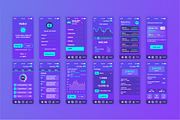 Mobile App UI Kit, a Templates & Theme by alexdndz (Thumbnail 3 of 21)