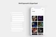 Vega Music IOS UI Kit, an UI Kit Template by uicube (Thumbnail 3 of 5)