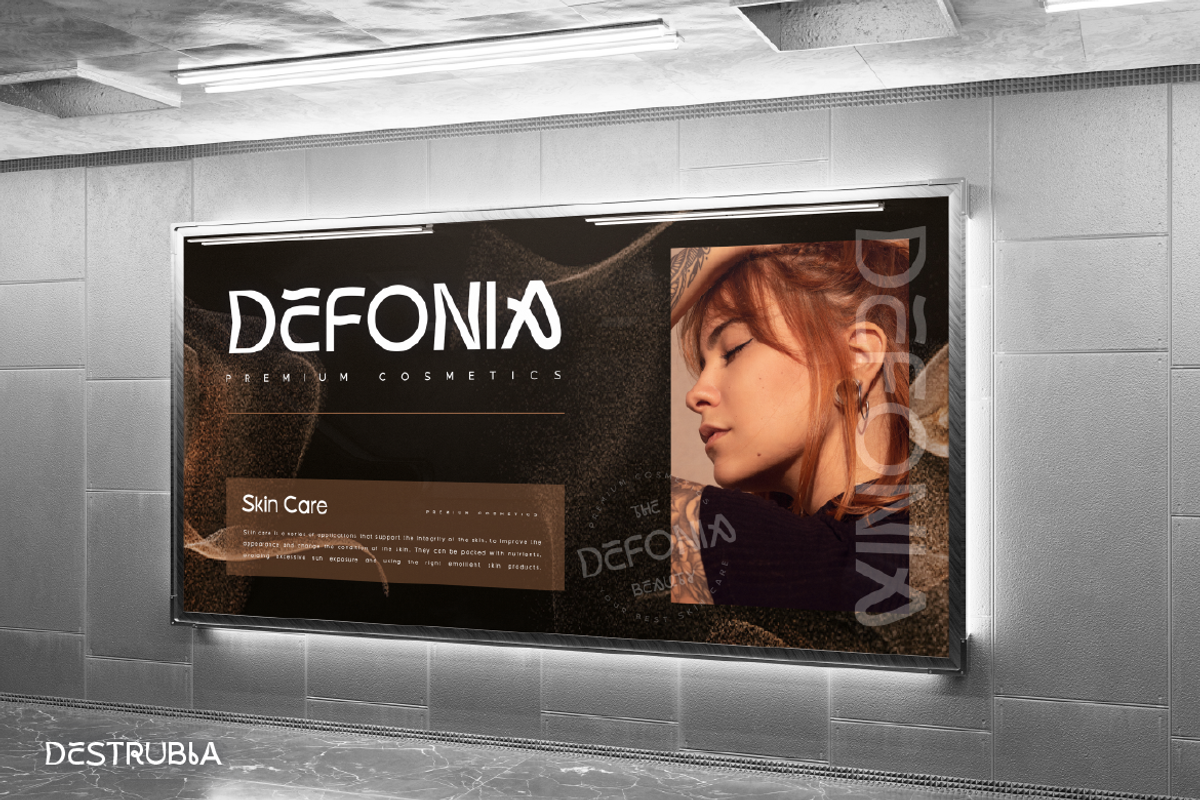 Destrubia, a Sans Serif Font by kerismaker (Photo 6 of 12)