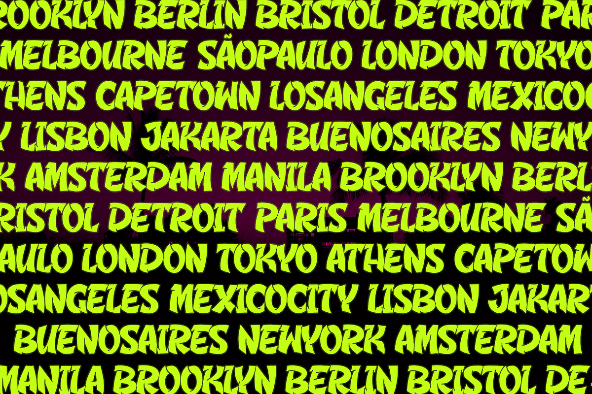 Bling Nioh | Graffiti Typeface, a Handwritten Font by gracetype_studio (Photo 7 of 12)
