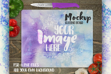 Cutting board mockup 12x15 bison