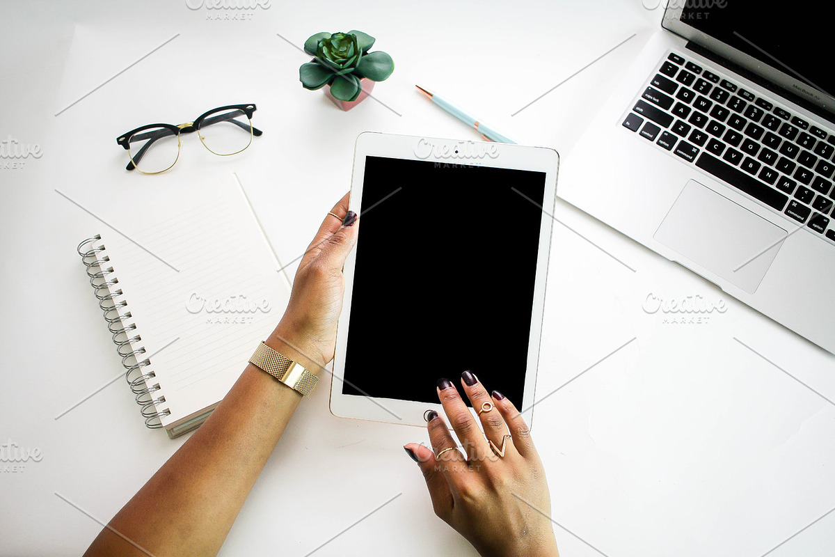 Black Woman Hands with iPad, a Business Photo by HUNCreative (Photo 2 of 2)