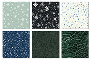 Winter Snowflake Seamless Textures, a Texture Graphic by Dream Creation (Thumbnail 7 of 7)