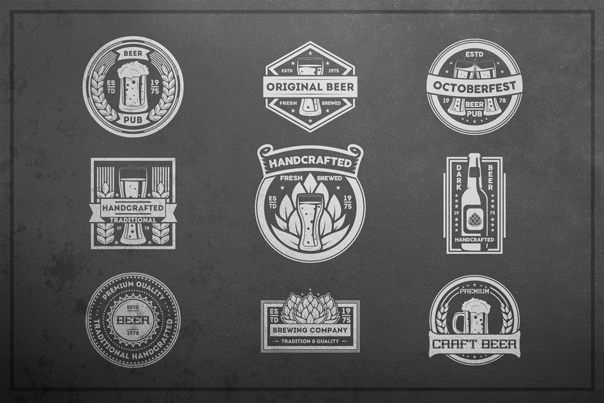 Beer logo #2nd kit, a Branding & Logo Template by Alfazet Chronicles (Photo 13 of 13)