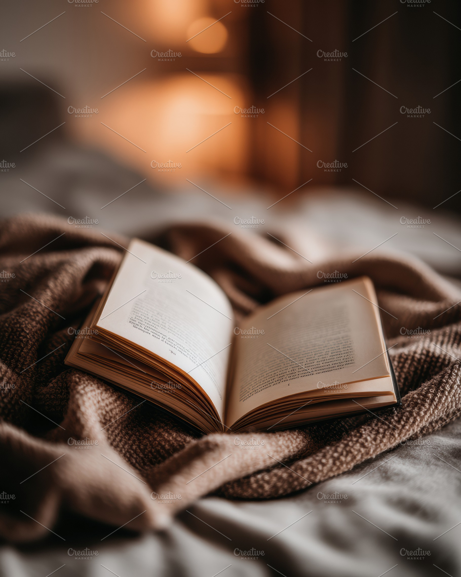 A Book Open on a Soft Blanket, a School & Education Photo by Virgo Studio