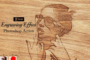 Wood Engraving Effect Ps Action