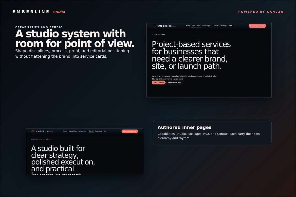 Emberline Studio Creative Theme, a WordPress Template by Fixstable Studio (Photo 7 of 12)