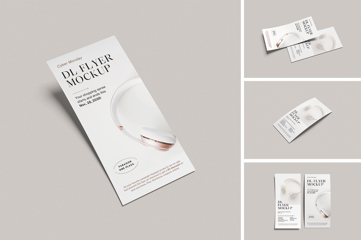 DL Flyer Mockup, an Advertising Mockup by swsi-studio (Photo 1 of 5)