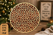 Abstract Geometric Round Wall Art, an Object Graphic by DreamCafeArt (Thumbnail 1 of 4)