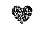 Floral Heart Silhouette Bundle, an Illustration by Designs_River (Thumbnail 29 of 31)