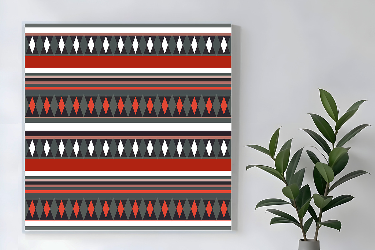 Earthy Ethnic Geometric Seamless, a Pattern Graphic by Sharon Schwalbe (Photo 4 of 6)