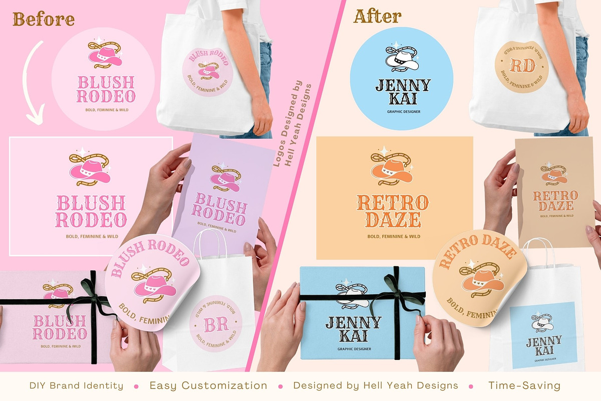 Blush Rodeo Logo Branding Kit preview 7