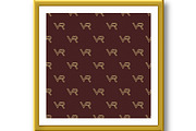 Seamless Vector Pattern With VR, a Pattern Graphic by FineArtStudio (Thumbnail 3 of 3)