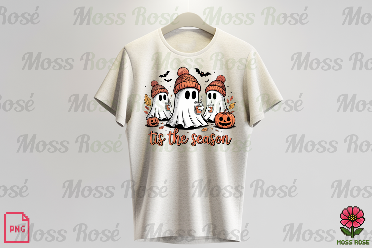 Tis The Season Ghost PNG, a Graphic by Moss Rose (Photo 3 of 3)
