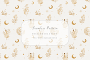Moon Goddess Seamless Pattern, a Decorative Illustration by Pati Charm Studio (Thumbnail 1 of 7)