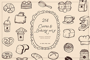 Coffee And Bakery Only Whimsical Set