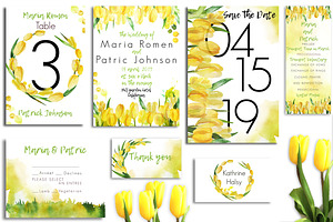 SpringTulips Pack!8psd of Invitation