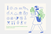 Plant Lady - aesthetic line art, a Person Illustration by Annakniaz (Thumbnail 15 of 17)