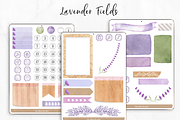 Digital Stickers Lavender Fields, an Illustration by Oh Mia Studio (Thumbnail 2 of 4)