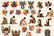 SURREAL EASTER BIBLICAL CLIPART PACK, a Person Illustration by Daring Digies (Thumbnail 3 of 10)