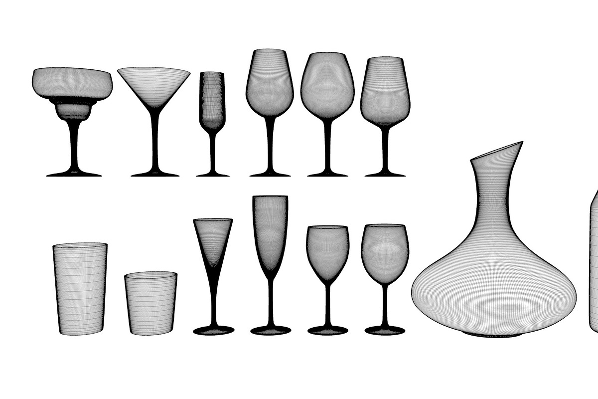Ikea Glasses, an Object 3D Model by 3D Furnishing (Photo 4 of 5)