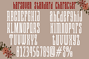 Harsoven Font, a Serif Font by madeDeduk (Thumbnail 3 of 9)