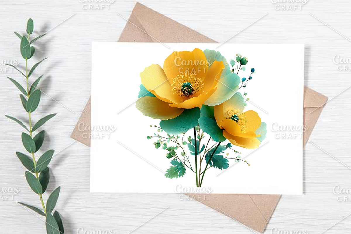 Watercolor Wildflower Clipart Bundle, an Illustration by Canvas Craft (Photo 7 of 7)